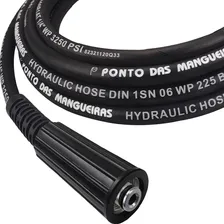05mts Mangueira Trama Aço Compatível Lavadora Tekna Hlx 110 Cor Preto Foto mini  3