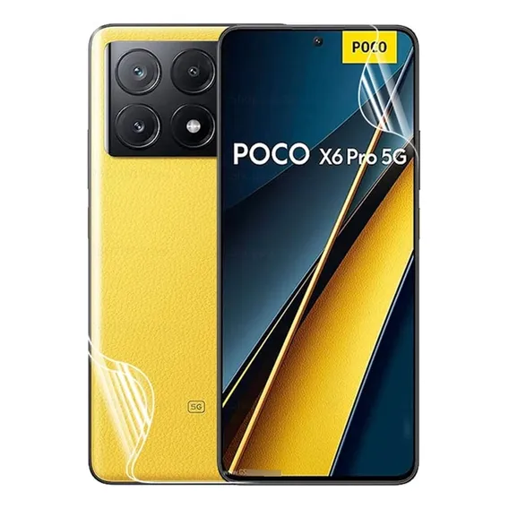 Pelicula Gel Hidrogel Frente/verso P/ Xiaomi Poco X6 Pro 5g Foto 1