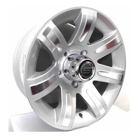 Jogo De 04 Rodas Aro 16 5x114,3 Scorro S236 Ranger cor prata diamantado Foto 1
