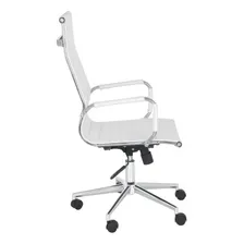 Cadeira Escrit贸rio Esteirinha Diretor Home Office Cor Branco Foto mini 3
