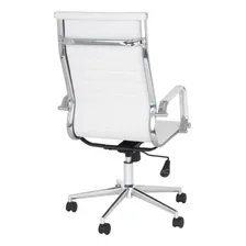 Cadeira Escrit贸rio Esteirinha Diretor Home Office Cor Branco Foto mini 4