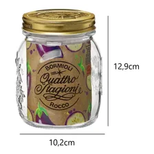Pote De Vidro Italiano Quattro Stagioni Bormioli Rocco 700ml Cor Transparente Foto mini 2