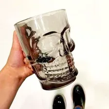 Caneca De Vidro Caveira Preta 500 Foto mini 2