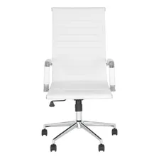 Cadeira Escrit贸rio Esteirinha Diretor Home Office Cor Branco Foto mini 2