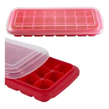 Forma De Silicone Gelo Com Tampa 24 Cubos Livre Bpa Foto mini 1