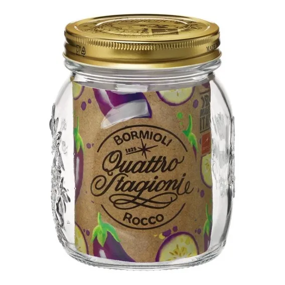 Pote De Vidro Italiano Quattro Stagioni Bormioli Rocco 700ml Cor Transparente Foto 1