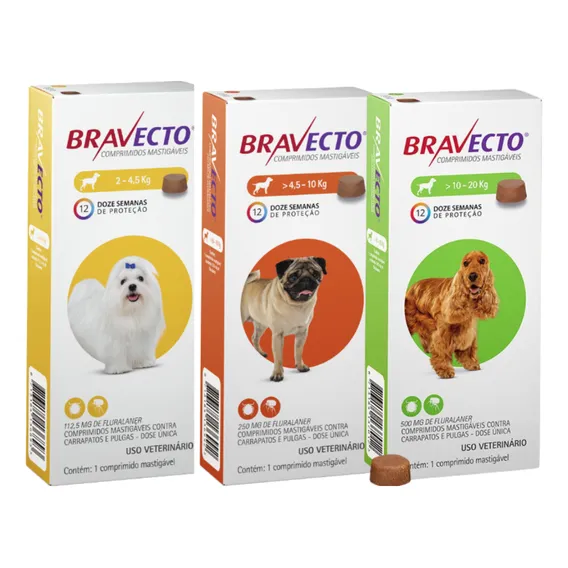 01 Bravecto 2-4,5 01 Bravecto 4,5-10kg E 01 Bravecto 10-20kg Foto 1