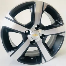 01 Roda Onix Ltz Corsa Celta Aro 15 4x100 Cor Grafite Com Diamantado KRMai R Foto mini 3
