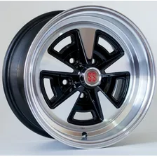 01 Roda Opala Ss Aro15 15x7 (01 Unidade) + Bico Cor Preto Com Diamantado Foto mini 1