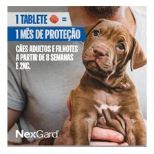02 Antipulgas E Carrapatos Nexgard 4 A 10kg Com 1 Comprimido Foto mini  3