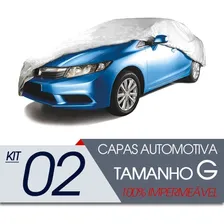 02 Capas Automotiva Forrada Proteção ImpermeÔvel G. Foto mini 1
