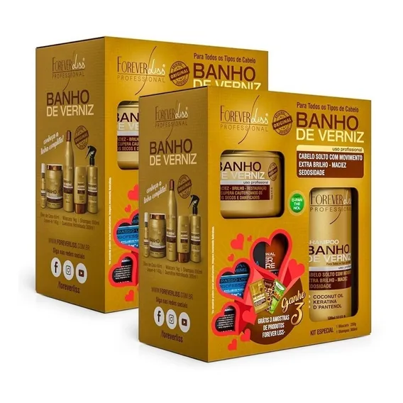 02 Kit Especial Banho De Verniz Forever Liss Com Foto 1