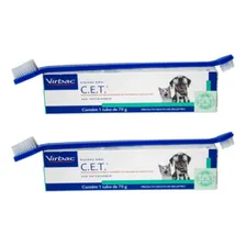 02 Kit Saúde Oral Virbac Pasta Cet+escova E Necessaire Foto mini 1