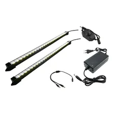 02 Luminária Led 70cm C/ Fonte E Dimmer P/ Aquário 12v Foto mini 3