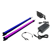 02 Luminária Led 70cm C/ Fonte E Dimmer P/ Aquário 12v Foto mini 2