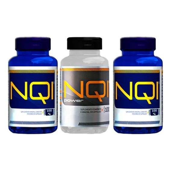 02 Nqi 100 Caps + 01 Nqi Power 100 Caps Gauer Do Brasil Foto 1