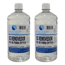 02 Solução Limpeza Removedor De Gel De Fibra Optica 1 Litro Foto mini 1