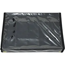 03 Bandejas Porta Jóias Grandes Com Capa - 20 Quadriculados Cor Preto Foto mini  3