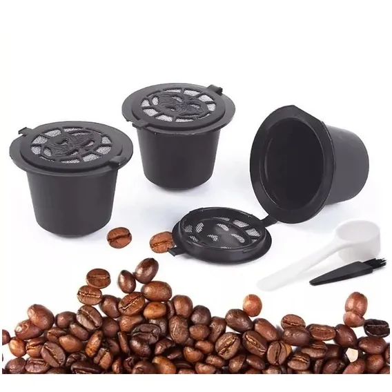 03 Cápsulas Reutilizável Nespresso Recarregável Mais Foto 1