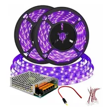 03 Fita Led 5050 Uv Luz Negra + Fonte 20a + 20 Emenda Foto mini 1