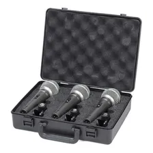 03 Microfones De Mão Dinâmico Profissional Supercardioide Q6 Foto mini  3