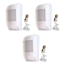 03 Pç Sensor Presença Movimento Ivp Alarme Pet 20kg Com Fio Foto mini 1