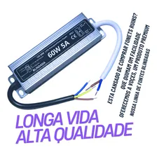 03pçs Fonte Blindada A Prova Dágua Para Fita Módulo Led Piscinas 12v 5a 60w Ip67 Foto mini 4
