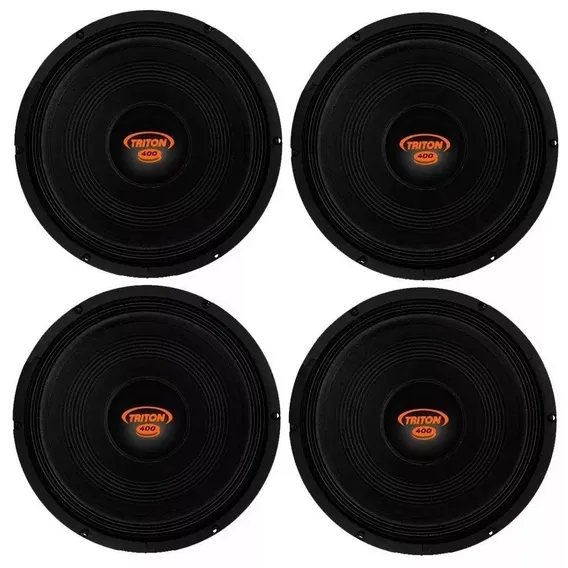 04 Alto Falante Woofer 12 Pol 400w Rms Triton 4 Ou 8 Ohms Foto 1
