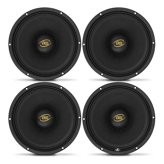 04 Alto Falantes Eros 10 Pol E510lc 500w Rms Médio Grave Foto 1