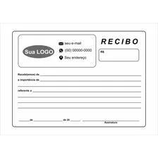 04 Blocos De Recibo Ou Os Personalizados Comum 10x15 - 50fls Foto mini 2