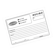 04 Blocos De Recibo Ou Os Personalizados Comum 10x15 - 50fls Foto mini 1