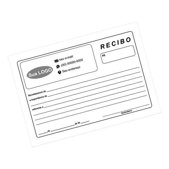 04 Blocos De Recibo Ou Os Personalizados Comum 10x15 - 50fls Foto 1