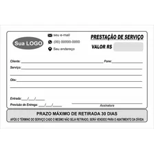 04 Blocos De Recibo Ou Os Personalizados Comum 10x15 - 50fls Foto mini 4