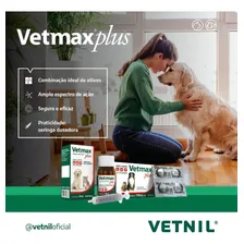 04 Cx VermĂfugo CĂŁes Gatos Vetmax Plus 4 Comprimidos Vetnil Foto mini 3