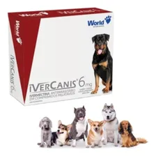 04 Ivercanis 6mg Ivermectina Cães 30kg 4 Comprimidos World Foto mini 2