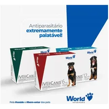 04 Ivercanis 6mg Ivermectina Cães 30kg 4 Comprimidos World Foto mini 4