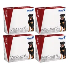 04 Ivercanis 6mg Ivermectina Cães 30kg 4 Comprimidos World Foto mini 1