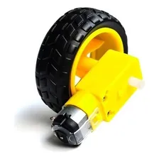 04 - Roda Pneu Motor Dc 3 A 6v Rob贸tica Arduino Carro Foto mini 2