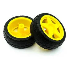 04 - Roda Pneu Motor Dc 3 A 6v Rob贸tica Arduino Carro Foto mini 4