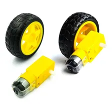 04 - Roda Pneu Motor Dc 3 A 6v Rob贸tica Arduino Carro Foto mini 3