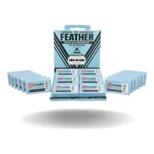 05 Kit 6 Feather Com 10 Lâminas Barbear Cada Foto mini 2