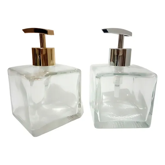 05 Kits Vidros Porta Sabonete Super Luxo Vidro Cubo 350 Foto 1