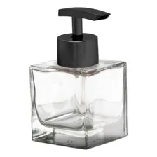 05 Porta Sabonete Líquido Vidro Cubo 100ml Super Luxo Cor Válvula Preta Foto  mini 1