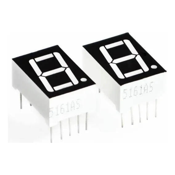 05 X Display 7 Segmentos 1 Digito Anodo Comum Foto 1