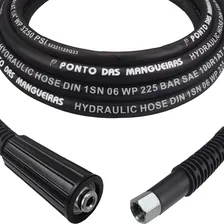 05mts Mangueira Trama Aço Compatível Lavadora Tekna Hlx 110 Cor Preto Foto mini 2