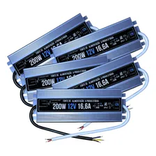 05pçs Fonte Blindada Automátic P/ Fita Led Ip67 200w 12v 16a Foto mini 1