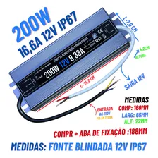 05pçs Fonte Blindada Automátic P/ Fita Led Ip67 200w 12v 16a Foto mini 2