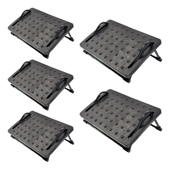 05x Apoio Ergonômico Pés Com Regulagem Base Suporte Descanso Foto 1