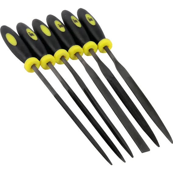 06 Lima Agulha 140mm Cabo Polipropileno Kit Ferramenta Foto 1
