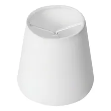 06 Mini Cupulas De Tecido Para Lustre Encaixe Na Lampada Cor Branco Tangerina Mca Foto mini 3